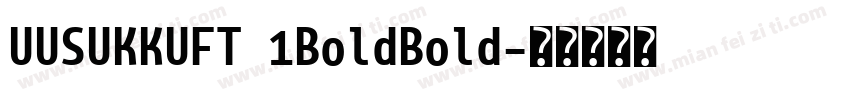 UUSUKKUFT 1BoldBold字体转换